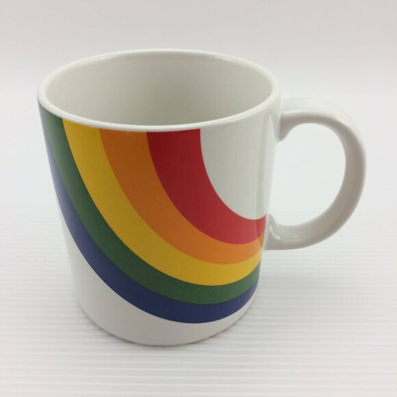 Vintage FTDA Rainbow Coffee Tea Mug Cup Made in Korea LGBTQ Pride - Picture 4 of 9